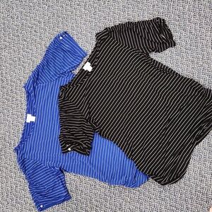 Motherhood maternity xl tops blue striped, black striped